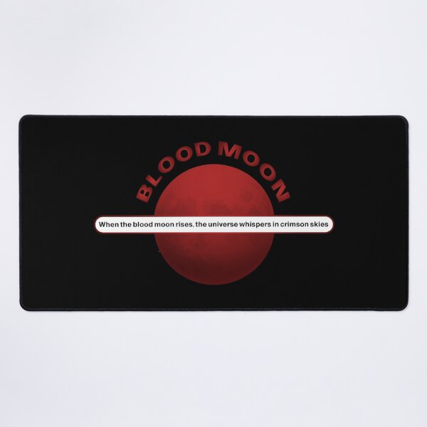 Item preview, Blood Moon Eclipse 2025 Quote – Crimson Skies Universe Whisper Red Moon Design designed and sold by MONTRIS.
