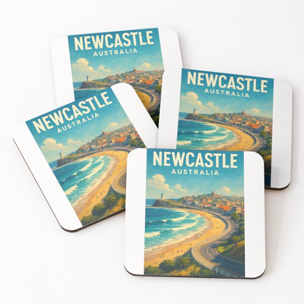 Item preview,  Coastal Curve at Newcastle Beach, Australia designed and sold by Places On Earth.