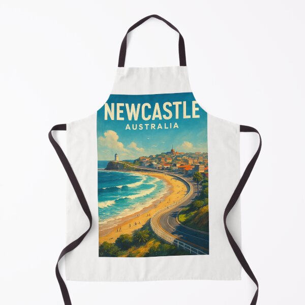 Item preview, Coastal Curve at Newcastle Beach, Australia designed and sold by Places On Earth.