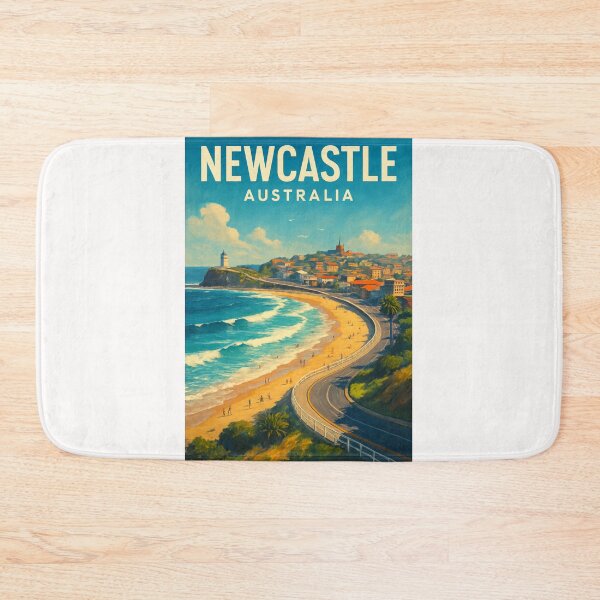 Item preview,  Coastal Curve at Newcastle Beach, Australia designed and sold by Places On Earth.