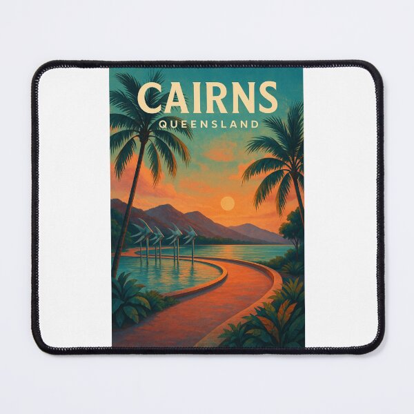 Item preview, Sunset Along the Esplanade, Cairns, Queensland designed and sold by Places On Earth.