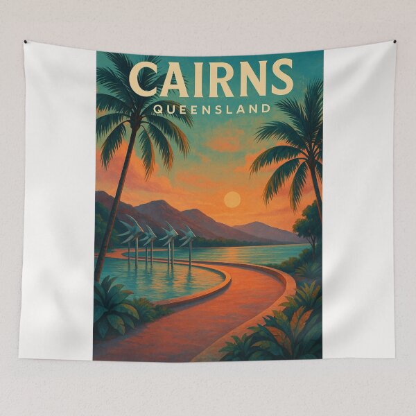 Item preview,  Sunset Along the Esplanade, Cairns, Queensland designed and sold by Places On Earth.