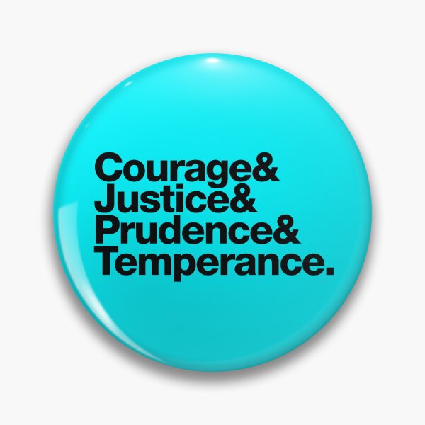 Item preview, Courage & Justice & Prudence & Temperance | Cardinal Virtues Philosophy Shirt designed and sold by AlsoAmpersands.