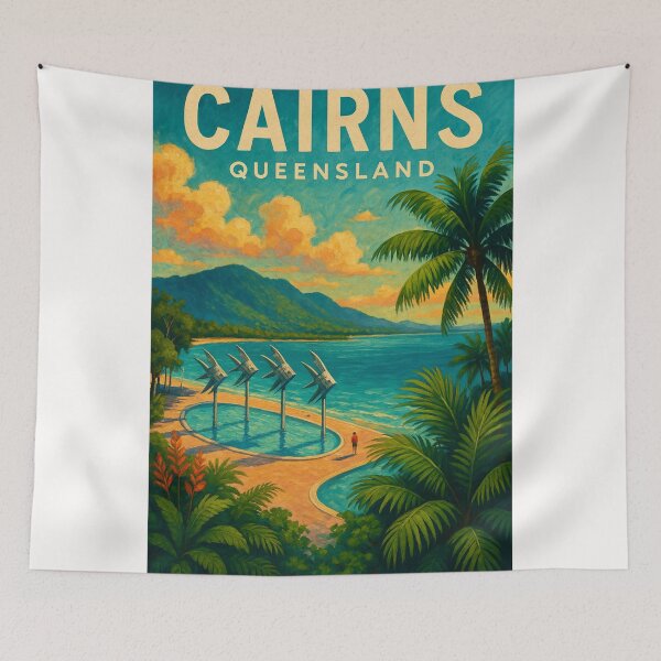 Item preview,  Cairns Lagoon and Rainforest Coastline, Queensland designed and sold by Places On Earth.