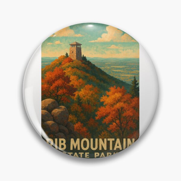 Item preview,  Observation Tower in Autumn, Rib Mountain State Park designed and sold by Places On Earth.