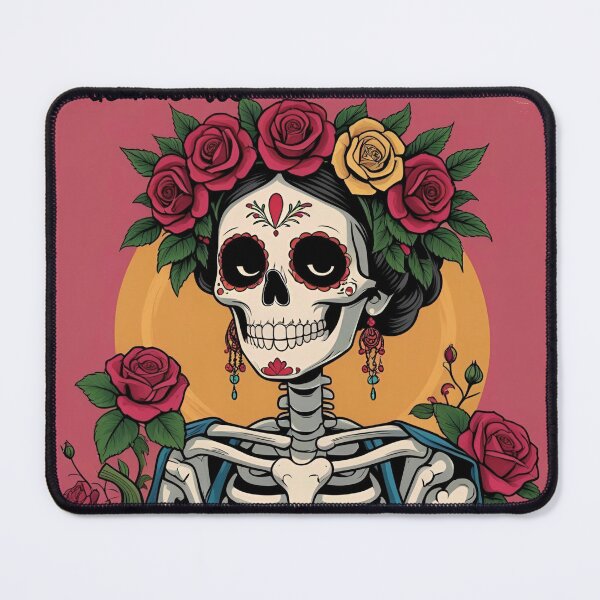 Item preview, Frida Khalo Skeleton woman at sunset designed and sold by Knock on my door.