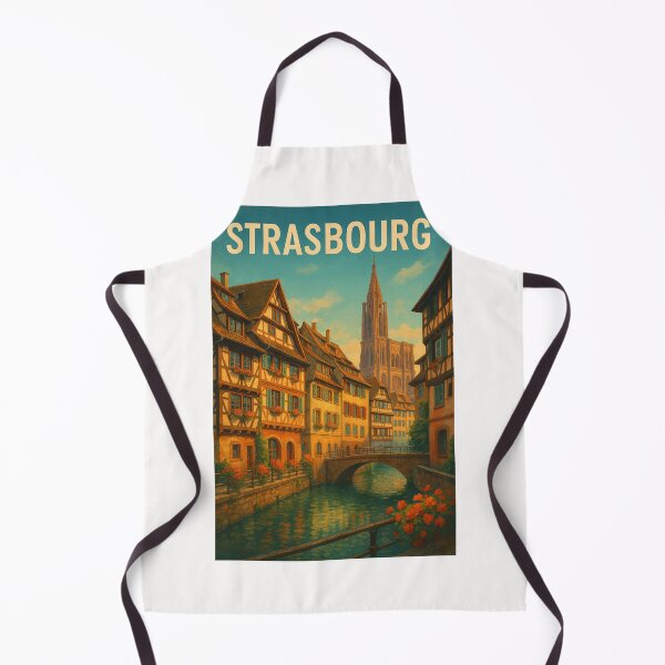Item preview,  Strasbourg Cathedral and La Petite France Canal designed and sold by Places On Earth.