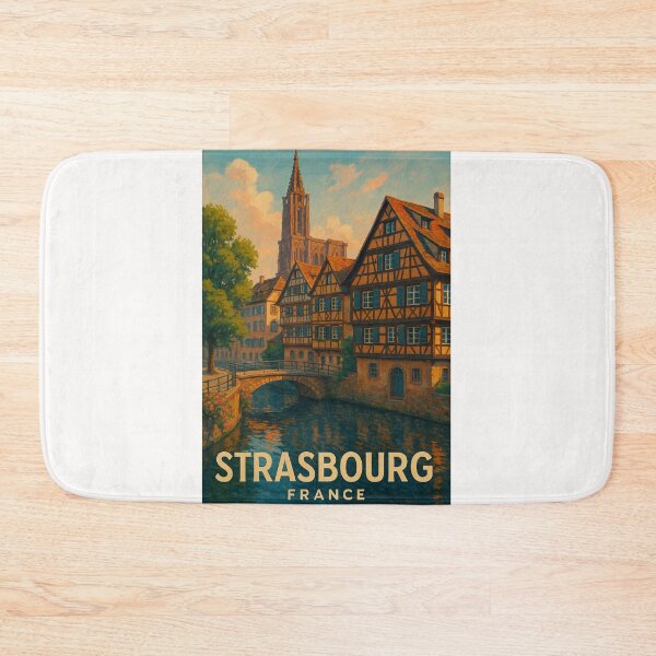 Item preview, Strasbourg’s Ill River and Historic Timber Houses designed and sold by Places On Earth.