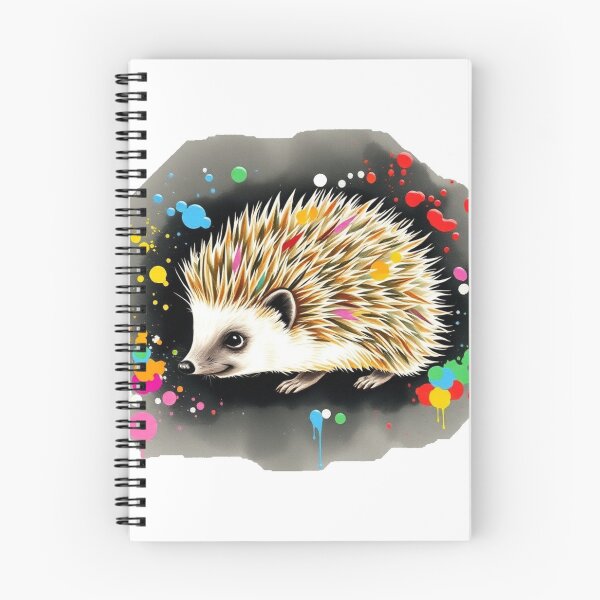 Artikelvorschau, Verspielter bunter Igel-Kunstdruck – lebendiges Spritzdesign entworfen und verkauft von EllDAV777.