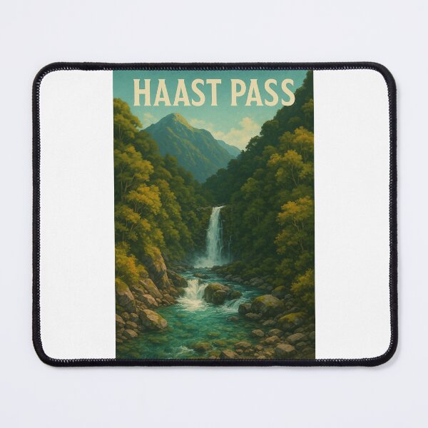 Item preview, Waterfall and Forests of Haast Pass, South Island designed and sold by Places On Earth.