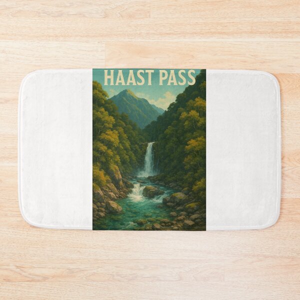 Item preview,  Waterfall and Forests of Haast Pass, South Island designed and sold by Places On Earth.