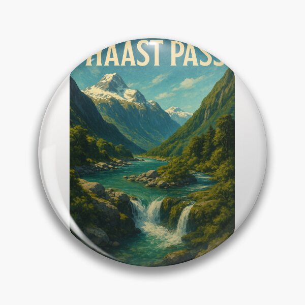 Item preview,  Glacial River and Peaks of Haast Pass, New Zealand designed and sold by Places On Earth.