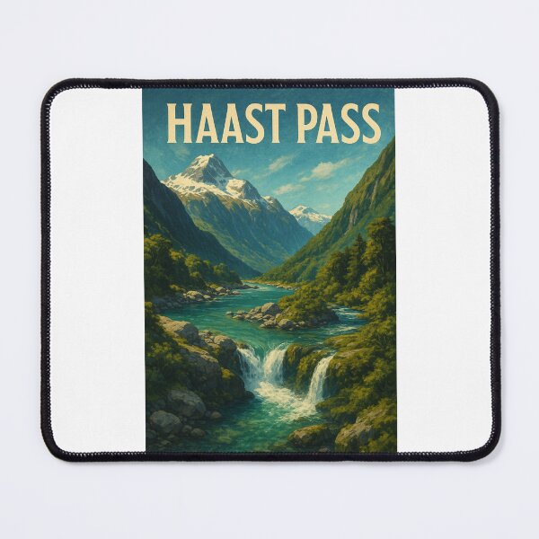 Item preview, Glacial River and Peaks of Haast Pass, New Zealand designed and sold by Places On Earth.