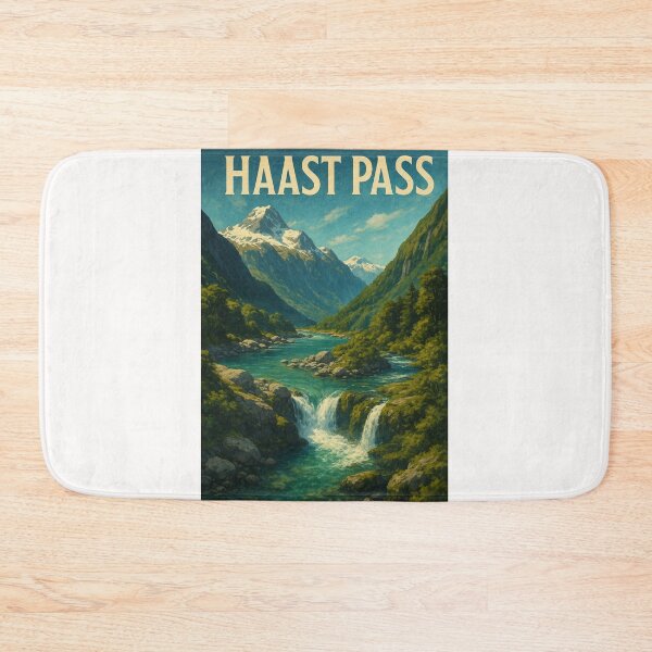 Item preview,  Glacial River and Peaks of Haast Pass, New Zealand designed and sold by Places On Earth.