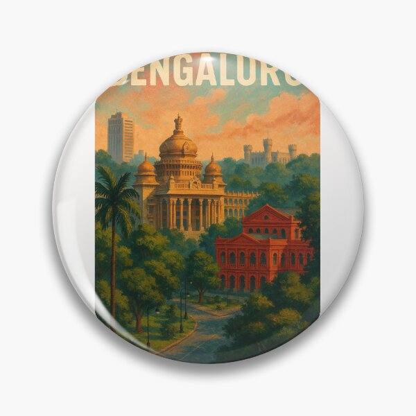 Item preview,  Vidhana Soudha and Red Building, Bengaluru designed and sold by Places On Earth.