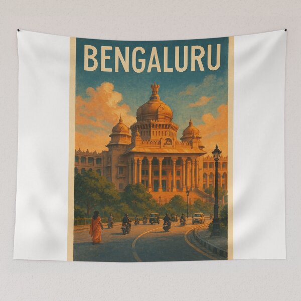 Item preview,  Vidhana Soudha at Sunset, Central Bengaluru designed and sold by Places On Earth.