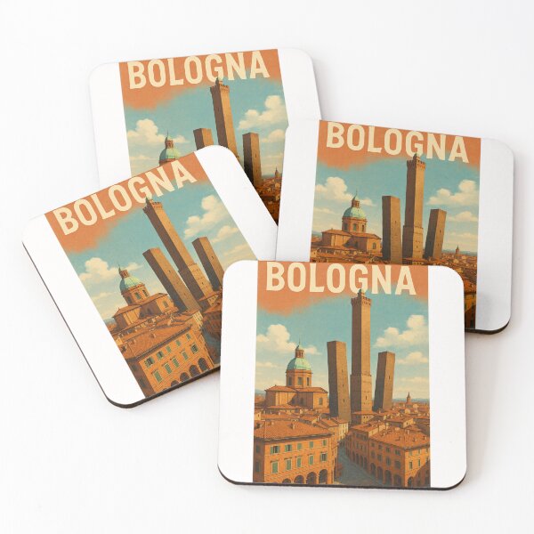 Item preview,  Towers of Bologna, Piazza di Porta Ravegnana designed and sold by Places On Earth.