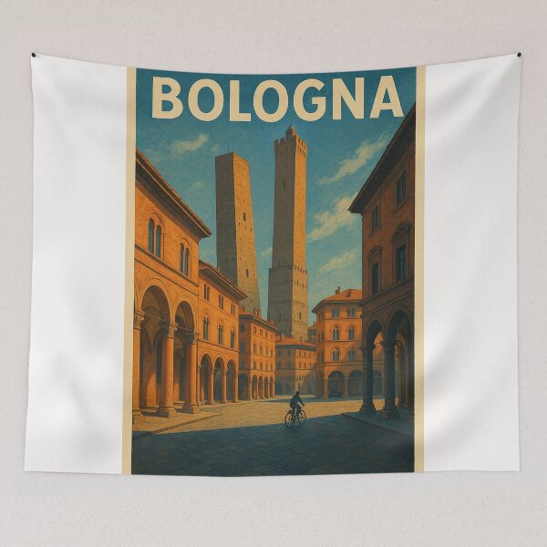 Item preview,  Morning Light on the Towers of Bologna designed and sold by Places On Earth.