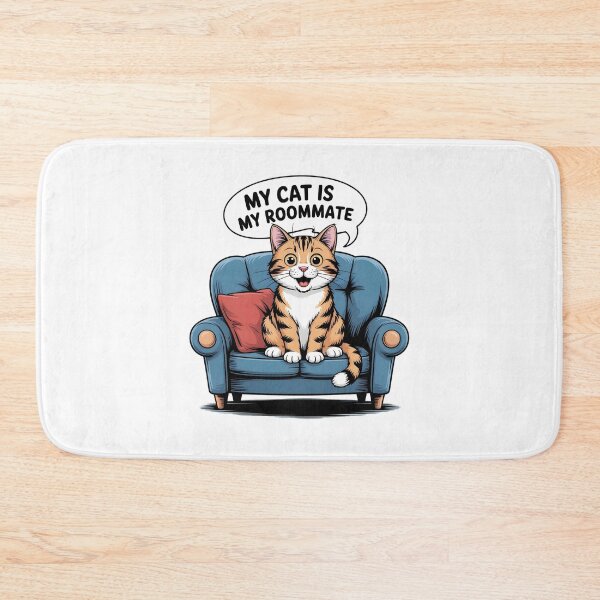 Item preview, funny cat roommate designed and sold by Cookiezoo.