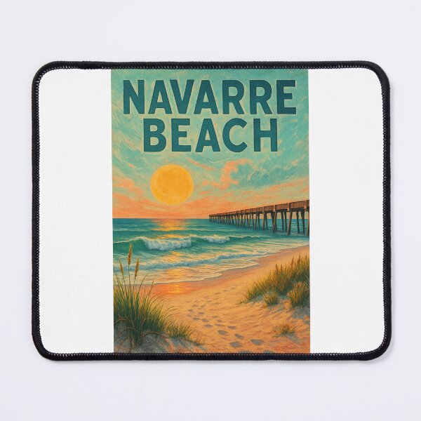 Item preview, Sunset at Navarre Beach Pier, Florida Panhandle designed and sold by Places On Earth.