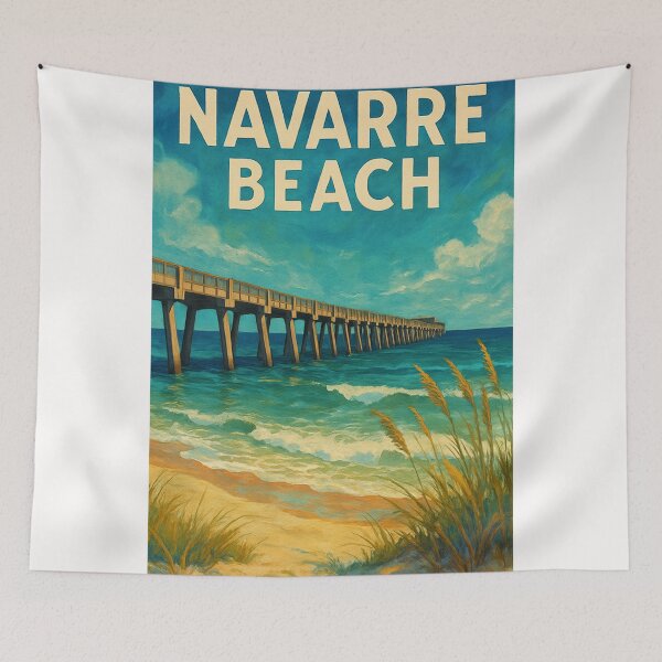 Item preview,  Clear Skies over Navarre Beach Pier, Santa Rosa Island designed and sold by Places On Earth.