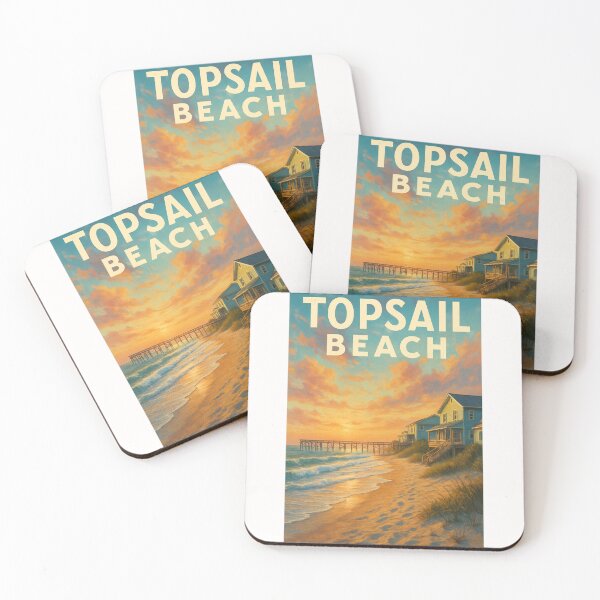 Item preview,  Topsail Beach Sunrise and Coastal Homes, North Carolina designed and sold by Places On Earth.