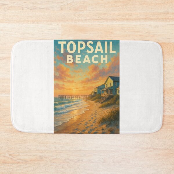 Item preview,  Topsail Beach Sunrise and Coastal Homes, North Carolina designed and sold by Places On Earth.