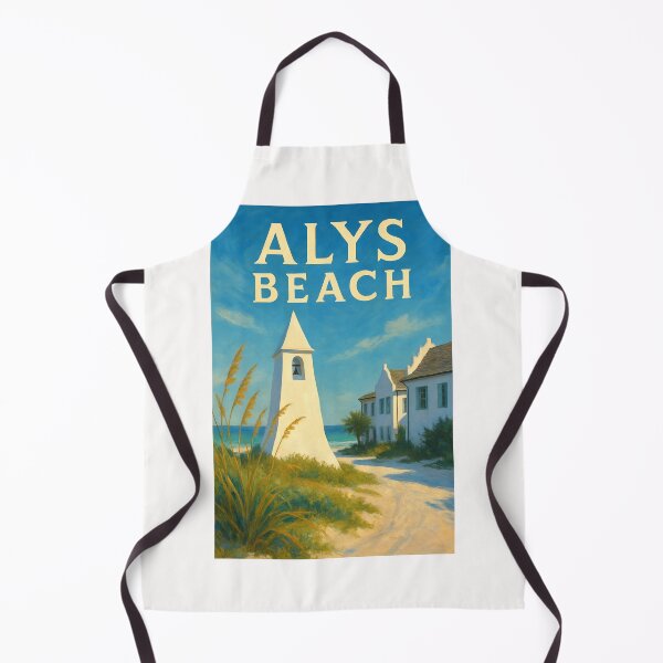 Item preview,  Alys Beach Bell Tower and Gulf Shore Path, Florida Panhandle designed and sold by Places On Earth.