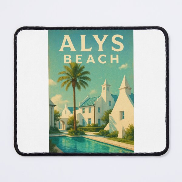 Item preview, Alys Beach Courtyard and Palm Tree Reflections, Scenic 30A designed and sold by Places On Earth.