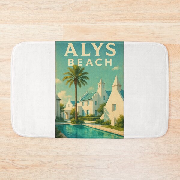 Item preview,  Alys Beach Courtyard and Palm Tree Reflections, Scenic 30A designed and sold by Places On Earth.