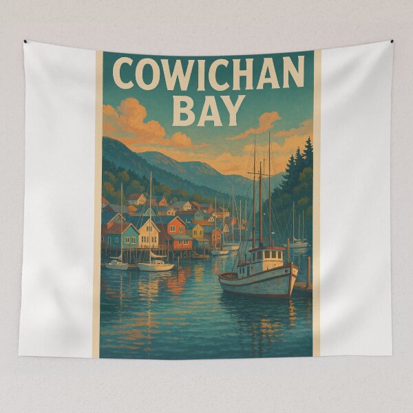 Item preview,  Cowichan Bay Waterfront at Dusk, Vancouver Island designed and sold by Places On Earth.