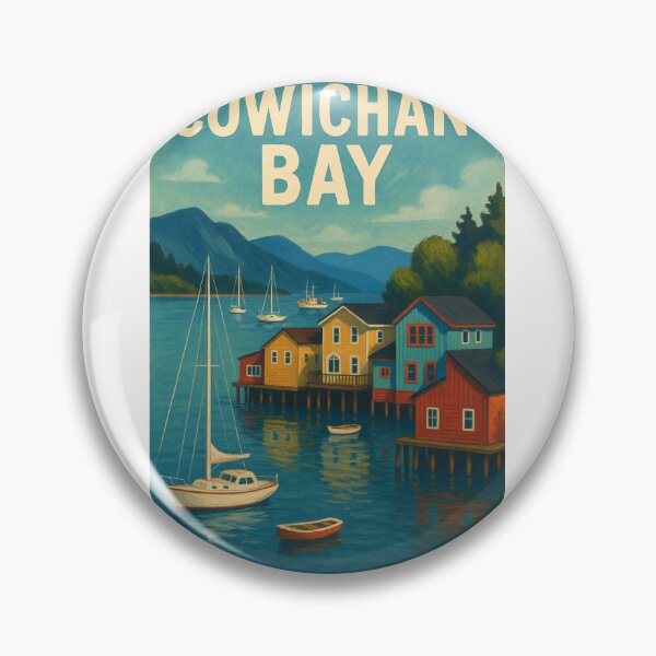 Item preview,  Sailboats and Stilt Houses in Cowichan Bay, British Columbia designed and sold by Places On Earth.