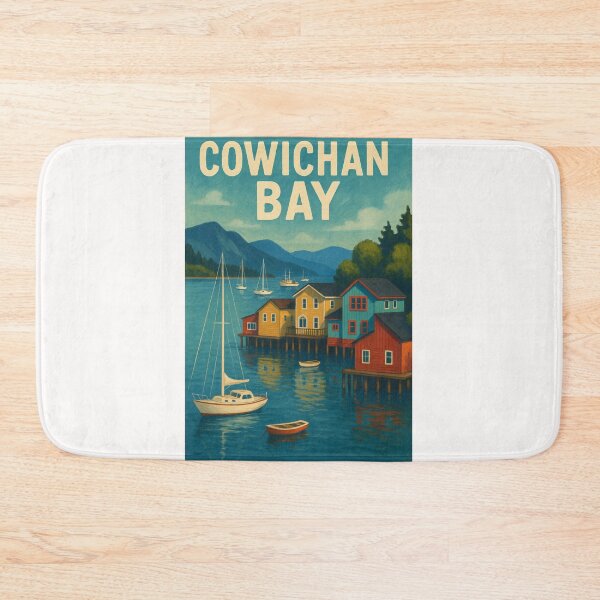 Item preview, Sailboats and Stilt Houses in Cowichan Bay, British Columbia designed and sold by Places On Earth.