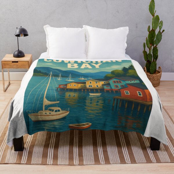 Item preview,  Sailboats and Stilt Houses in Cowichan Bay, British Columbia designed and sold by Places On Earth.