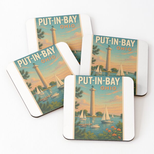 Item preview,  Perry’s Victory Monument and Boats at Put-in-Bay, Lake Erie designed and sold by Places On Earth.