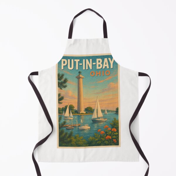 Item preview, Perry’s Victory Monument and Boats at Put-in-Bay, Lake Erie designed and sold by Places On Earth.