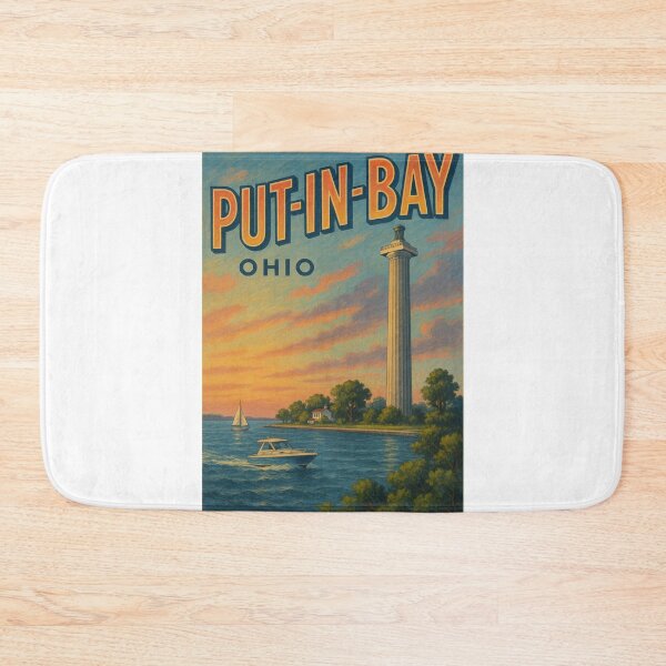 Item preview,  Sunset over Put-in-Bay and Perry’s Victory Monument, Ohio designed and sold by Aryabek.