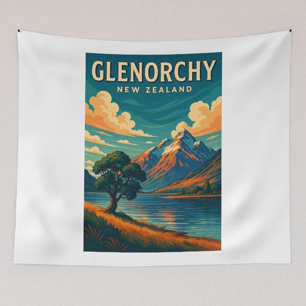 Item preview,  Glenorchy Lakeside and Mount Earnslaw, South Island New Zealand designed and sold by Aryabek.