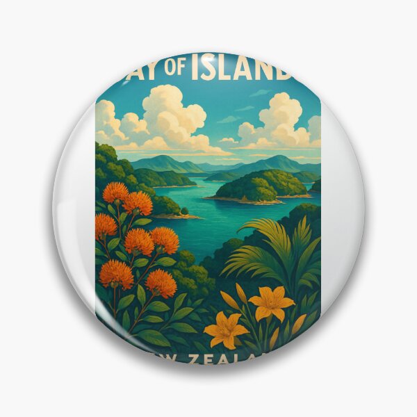 Item preview,  Bay of Islands with Native Flora, Northland New Zealand designed and sold by Aryabek.