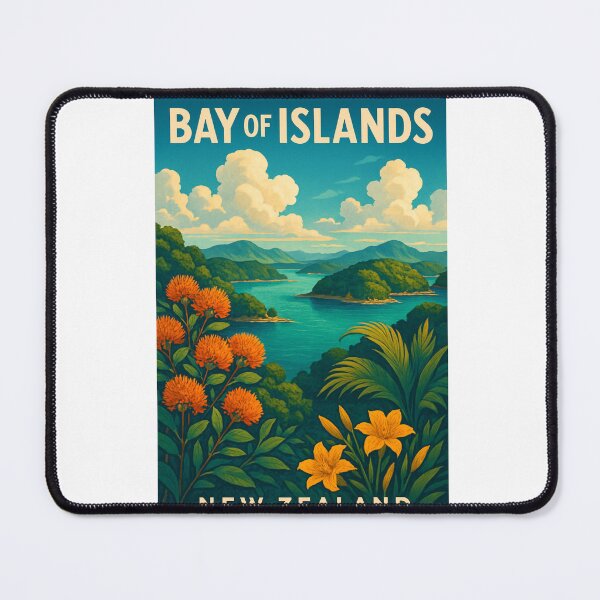 Item preview, Bay of Islands with Native Flora, Northland New Zealand designed and sold by Aryabek.