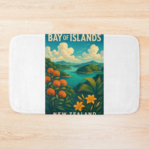 Item preview,  Bay of Islands with Native Flora, Northland New Zealand designed and sold by Aryabek.