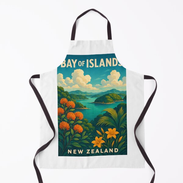 Item preview, Bay of Islands with Native Flora, Northland New Zealand designed and sold by Aryabek.