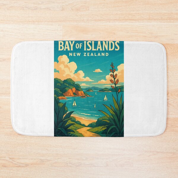 Item preview,  Coastal View of Bay of Islands, New Zealand Sailing Haven designed and sold by Aryabek.