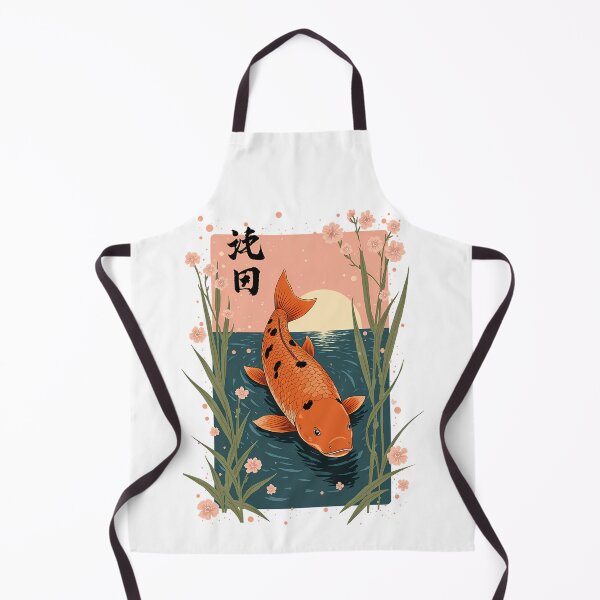 Item preview, Fish swimming in a Japanese lake designed and sold by P2Genies.