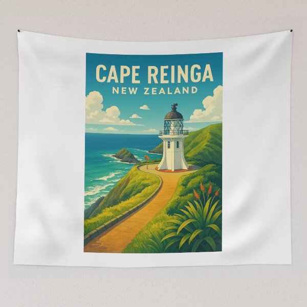 Item preview, Cape Reinga Lighthouse Path, Northland New Zealand designed and sold by Aryabek.