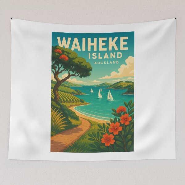 Item preview, Waiheke Island Vineyard Coastline, Auckland Region designed and sold by Aryabek.