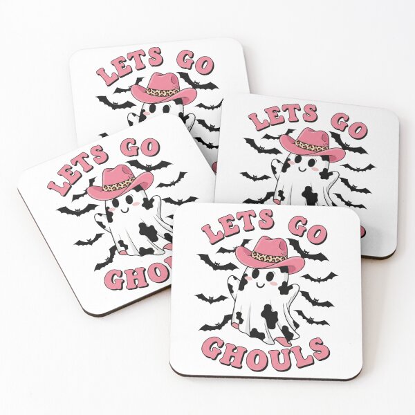 Item preview, Lets Go Ghouls Funny Pink Cowboy Ghost Halloween designed and sold by Tim Mendy.