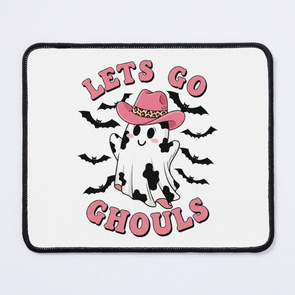 Item preview, Lets Go Ghouls Funny Pink Cowboy Ghost Halloween designed and sold by Tim Mendy.
