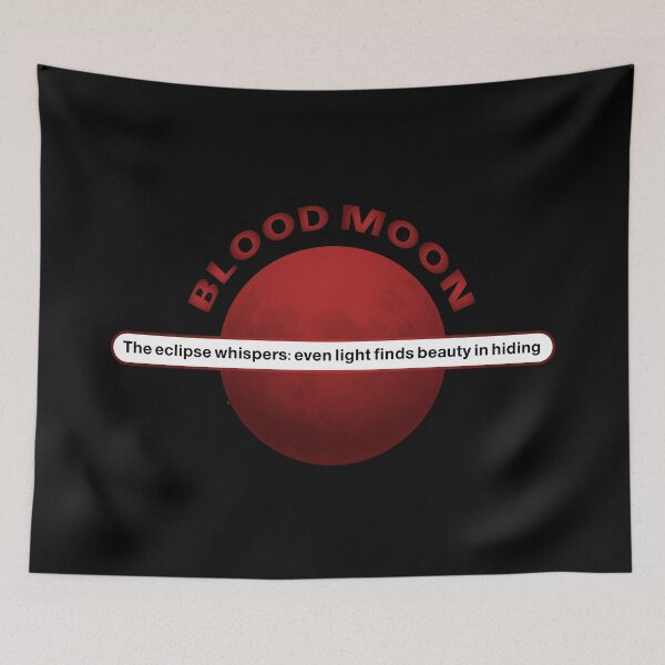 Item preview, Blood Moon Eclipse 2025 Quote – Beauty in Hiding Lunar Eclipse Red Moon Design designed and sold by MONTRIS.