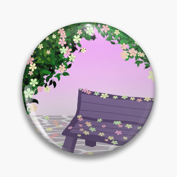 Item preview, Bench under a flower tree designed and sold by hseart.